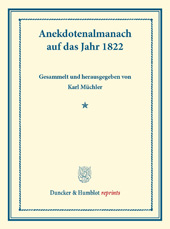 E-book, Anekdotenalmanach auf das Jahr 1822., Duncker & Humblot