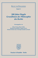 eBook, 200 Jahre Hegels Grundlinien der Philosophie des Rechts., Duncker & Humblot