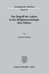 E-book, Der Begriff der Askese in der Religionssoziologie Max Webers., Duncker & Humblot