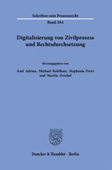 E-book, Digitalisierung von Zivilprozess und Rechtsdurchsetzung., Duncker & Humblot