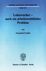 E-book, Lohnwucher - auch ein arbeitsrechtliches Problem., Duncker & Humblot