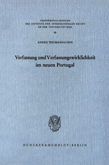 eBook, Verfassung und Verfassungswirklichkeit im neuen Portugal., Duncker & Humblot