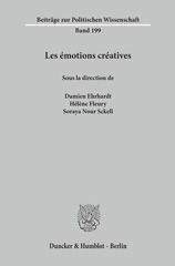 E-book, Les émotions créatives., Duncker & Humblot