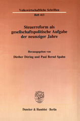 E-book, Steuerreform als gesellschaftspolitische Aufgabe der neunziger Jahre., Duncker & Humblot