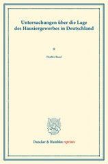 E-book, Untersuchungen über die Lage des Hausiergewerbes in Deutschland. : Mit einem Sachregister über die Bände 77-81. (Schriften des Vereins für Socialpolitik LXXXI)., Duncker & Humblot