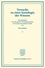 E-book, Versuche zu einer Soziologie des Wissens. : (Schriften des Forschungsinstituts für Sozialwissenschaften in Köln), Duncker & Humblot