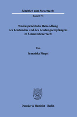 E-book, Widersprüchliche Behandlung des Leistenden und des Leistungsempfängers im Umsatzsteuerrecht., Duncker & Humblot