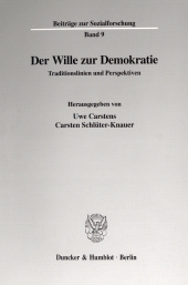 E-book, Der Wille zur Demokratie : Traditionslinien und Perspektiven, Duncker & Humblot