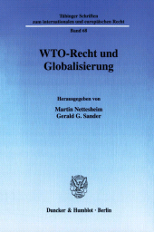 E-book, WTO-Recht und Globalisierung, Duncker & Humblot