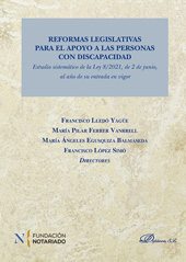 E-book, Reformas legislativas para el Apoyo a las Personas con Discapacidad : Estudio sistemático de la Ley 8/2021, de 2 de junio, al año de su entrada en vigor, López Simó, Francisco, Dykinson