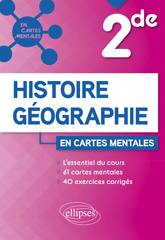 E-book, Histoire-géographie : Seconde : 61 cartes mentales et 40 exercices corrigés, Édition Marketing Ellipses