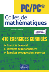 E-book, Colles de Mathématiques - PC/PC : Programme 2022, Édition Marketing Ellipses