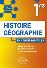 E-book, Histoire-géographie : Première : 63 cartes mentales et exercices corrigés, Édition Marketing Ellipses