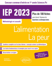 E-book, Concours commun IEP 2023 : 1re année. L'alimentation / La peur, Édition Marketing Ellipses