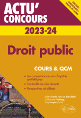 E-book, Droit public 2023-2024 : Cours et QCM, Édition Marketing Ellipses