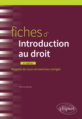 E-book, Fiches d'Introduction au droit : Édition augmentée et mise à jour au 1er mai 2022, Édition Marketing Ellipses