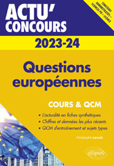 E-book, Questions européennes 2023-2024 : Cours et QCM, Édition Marketing Ellipses