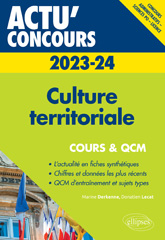 eBook, Culture territoriale 2023-2024 : Cours et QCM, Derkenne, Marine, Édition Marketing Ellipses