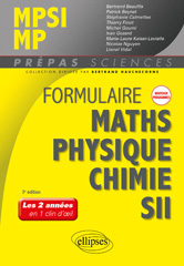 E-book, Formulaire MPSI/MP : Maths - Physique-chimie - SII : Nouveaux programmes, Édition Marketing Ellipses