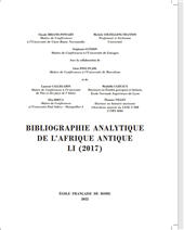eBook, Bibliographie analytique de l'Afrique antique : LI (2017), Briand-Ponsart, Claude, École française de Rome