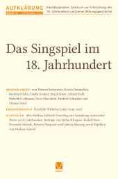 E-book, Aufklärung 34: Das Singspiel im 18. Jahrhundert, Felix Meiner Verlag