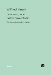 E-book, Erfahrung und Selbstbewußtsein : Zur Kategoriendeduktion bei Kant, Felix Meiner Verlag