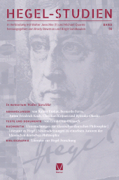 m, Hegel-Studien, Bd. 56, Felix Meiner Verlag