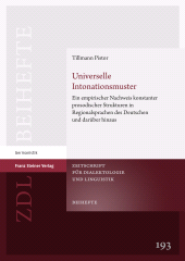 E-book, Universelle Intonationsmuster : Ein empirischer Nachweis konstanter prosodischer Strukturen in Regionalsprachen des Deutschen und darüber hinaus, Franz Steiner Verlag GmbH