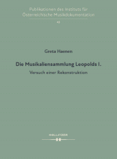 m, Die Musikaliensammlung Leopolds I : Versuch einer Rekonstruktion, Hollitzer