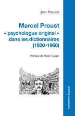 eBook, Marcel Proust "psychologue original" des dicitonnaires (1920-1960), Pruvost, Jean, Honoré Champion
