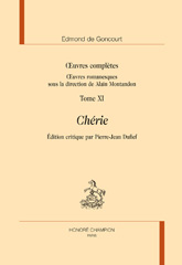 E-book, Œuvres complètes. Chérie : Édition critique, Congourt, Edmond de., Honoré Champion