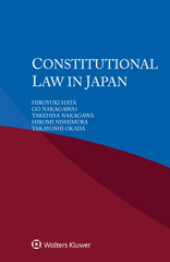 E-book, Constitutional Law in Japan, Kluwer Law International