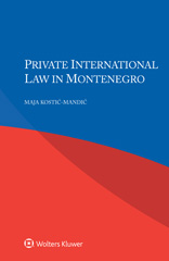 eBook, Private International Law in Montenegro, Kostić-Mandić, Maja, Wolters Kluwer
