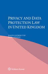 E-book, Privacy and Data Protection Law in United Kingdom, Savirimuthu,Joseph, Wolters Kluwer