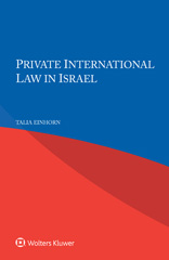 eBook, Private International Law in Israel, Einhorn, Talia, Wolters Kluwer