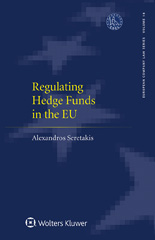 E-book, Regulating Hedge Funds in the EU, Kluwer Law International