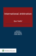 E-book, International Arbitration, Wolters Kluwer