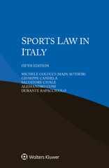 eBook, Sports Law in Italy, Colucci, Michele, Wolters Kluwer