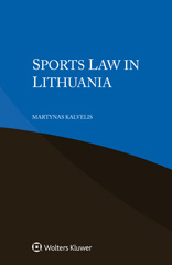 E-book, Sports Law in Lithuania, Kluwer Law International