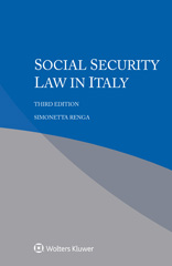 E-book, Social Security Law in Italy, Renga, Simonetta, Wolters Kluwer
