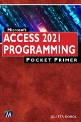 eBook, Microsoft Access 2021 Programming Pocket Primer, Mercury Learning and Information