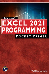 eBook, Microsoft Excel 2021 Programming Pocket Primer, Mercury Learning and Information