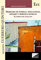 E-book, Derecho de familia, sexualidad, genero y persona humana, Ediciones Olejnik