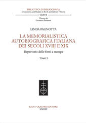 E-book, La memorialistica autobiografica italiana dei secoli XVIII e XIX : repertorio delle fonti a stampa, Leo S. Olschki