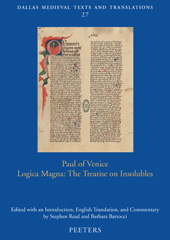 eBook, Paul of Venice, 'Logica magna' : The Treatise on Insolubles: Edited with an Introduction, English Translation, and Commentary, Peeters Publishers