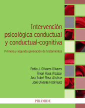 E-book, Intervención psicológica conductual y conductual-cognitiva : Primera y segunda generación de tratamientos, Ediciones Pirámide
