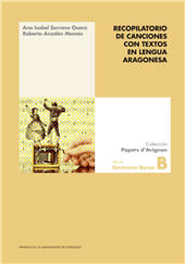 eBook, Recopilatorio de canciones con textos en lengua aragonesa, Serrano Osanz, Ana Isabel, Prensas de la Universidad de Zaragoza