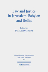E-book, Law and Justice in Jerusalem, Babylon and Hellas : Studies on the Theology of the Septuagint Volume III, Mohr Siebeck