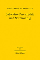 eBook, Subjektive Privatrechte und Normvollzug, Thönissen, Stefan Frederic, Mohr Siebeck