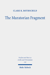 eBook, The Muratorian Fragment : Text, Translation, Commentary, Mohr Siebeck